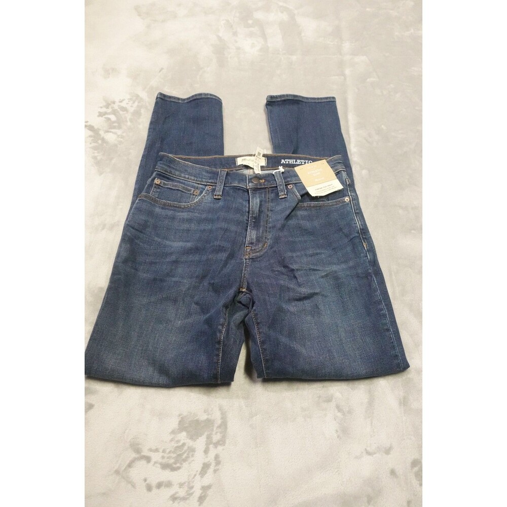 Madewell Men's Size 32X34 Blue Denim Athletic‎ Slim Jeans NWT